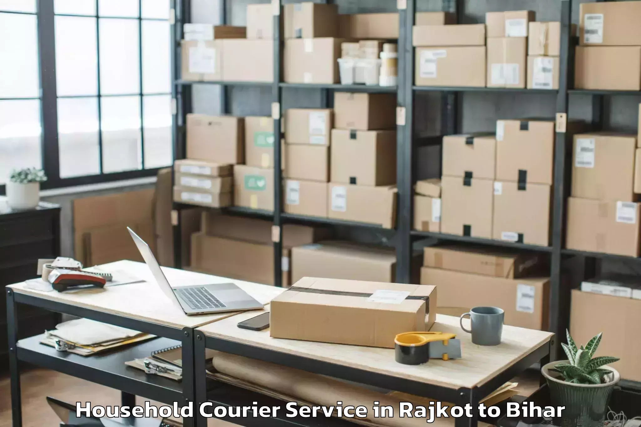 Top Rajkot to Naubatpur Household Courier Available